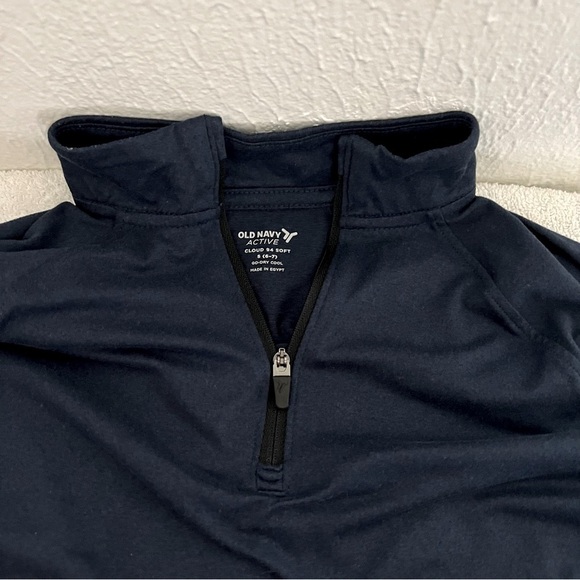 Old Navy Active Boys Cloud 94 Soft Navy Thumbholes Long Sleeve S(6-7) Go Dry EUC - Picture 5 of 6